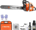 68CC Gas Powered Chainsaw, 22 Inch Chainsaw, 2-Cycle Cordless Handheld Petrol Gasoline Chain Saw for Tree Felling, Forestry Logging, Backyard Storm Cleanup, Farm Wood Cutting