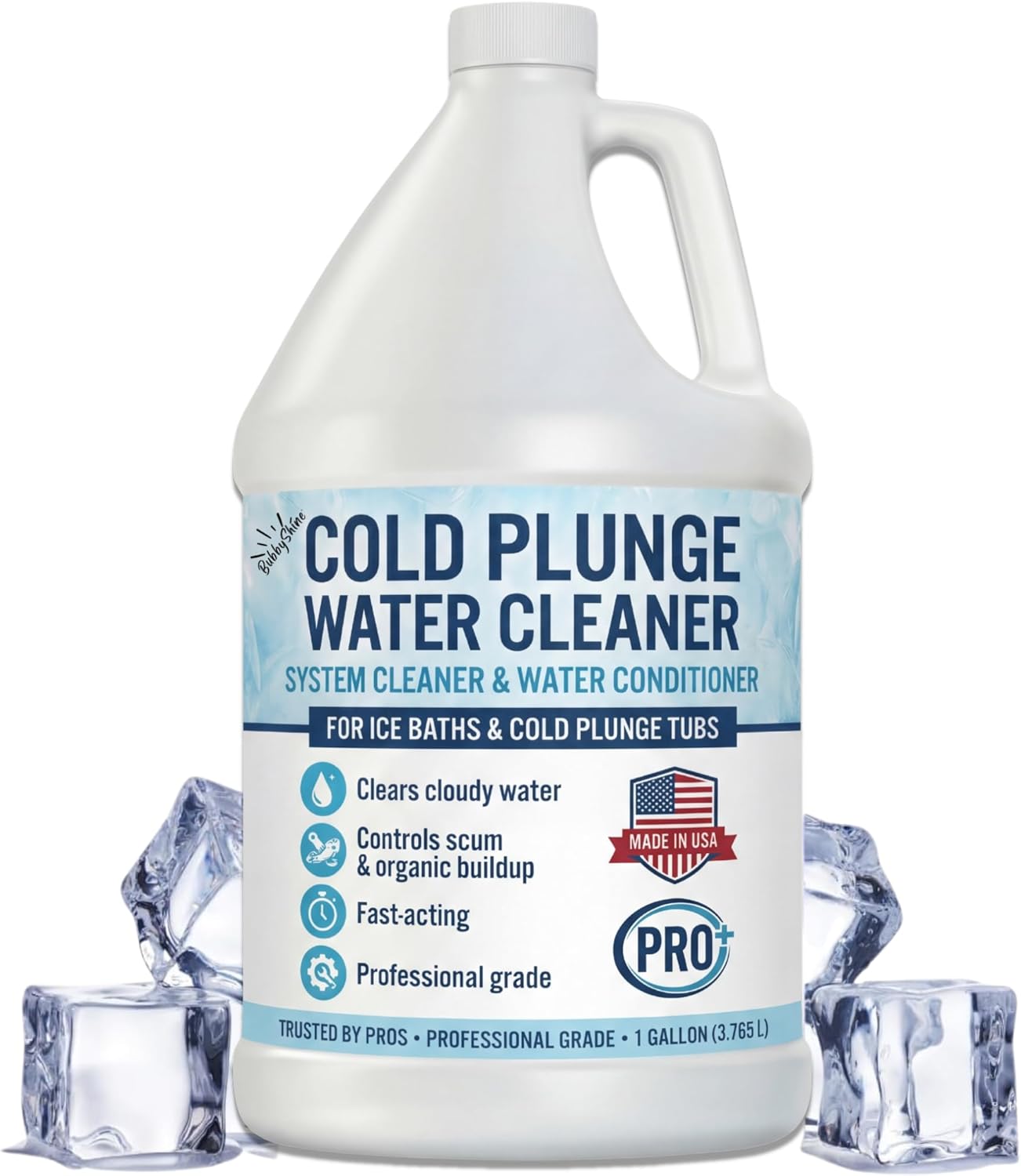 5in1 Weekly Cold Plunge Water Treatment - HOCl Cold Plunge Cleaner, Ice Bath Cleaner, Water Stabilizer For Cold Plunge Ice Pod, Clarifier Softener Chemicals, Ice Bath Accessories, 1 Gallon