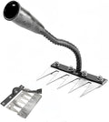 2025 New Gardening Hand Weeder Tool，Gardenia Iron Weeding Rake ，Manual Weeder Tool with Detachable Blades，Tool for Effortless Weed Removal， Flower Beds & Vegetable Patches (No Wooden Handle)