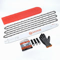 Savior 18 Inch Chainsaw Guide Bar and Chain Combo, 3/8" LP Pitch .050" Gauge 62 Drive Links Replace Oregon 180SDEA041 39272 Guide Bar, Fits Poulan Ego Greenworks Echo Kobalt and More (3 Chains+ 1 Bar)