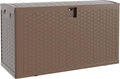 99 Gallon Outdoor Storage Box, Lockable Resin Deck Box Indoor and Outdoor Use, Waterproof Patio Deck Storage Box For Package Delivery, Furniture Cushions, Garden Tools, Pool Accessories