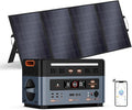 OSCAL Powermax 2400 Solar Generator with 400W Panels, 1872Wh Solar power station with 2400W AC Outlets (4800W Peak), 1400W Fast Charging, Emergency Power Station for Home, Camping & RVs
