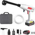 Cordless Pressure Washer, 600PSI Portable Power Washer with 6-in-1 Nozzle & Foam Cannon, 21V Battery Powered Handheld High Pressure Washers Gun for Car, Patio, Home (Hose Adapter is NOT Included)
