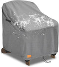 Outdoor Adirondack Chair Covers 28W x 32D x 35H Inches, Patio Furniture Covers Waterproof Heavy Duty Outdoor Swivel Chair Cover,Gery