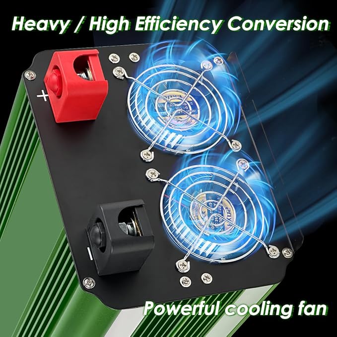 LVYUAN 4000 Watt Heavy Duty 8000(Peak) Pure Sine Wave Power Inverter 12V DC to 110V/120V AC Converter with 4 sockets,LED Display,Remote Control and USB Port for Family,RV, Truck,Road Trip,Emergency