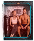 Smartmak Portable Far Infrared Sauna, Home Two Person Sauna Box with 660nm Red Light Therapy Lamp, X-Large Full Size Indoor SPA Tent for Body Recovery, Remote Control, 2 Folding Chairs, Blackgreen