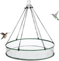 Universal Wild Bird Seed Catcher Hanging Hoop Platform Bird Seed Catcher Tray for Hummingbird Feeders Bee Feeder Outdoor Garden Accessories(1 Pieces,24 Inch)