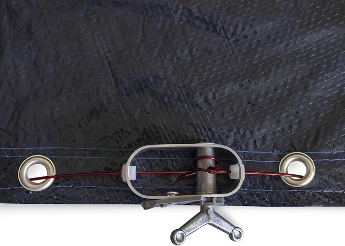 18’ ft. Round Pool Winter Cover for Above Ground Pools - 8-Year Warranty, Cold and UV Resistant, Weatherproof and Durable, Winch & Cable Included