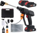 Portable Pressure Washer, Handheld High-Pressure Water Spray Gun with Foam Cannon, 600PSI Cordless Jet Washer with 6-in-1 Nozzle, Battery Powered Car Cleaner Machine for Fence, Floor, Garden Cleaning