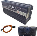 3500W Power Inverter 48V DC to 110V AC Converter with LED Display Dual AC Outlets Dual Fans Radiating for RV, Camp, Boat and Home Emergency Portable Pure Sine Wave Inverter (Smart Screen, 3500W 48V)