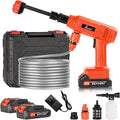 Power Washer,1200 PSI Cordless Pressure Washer with 2×21V Battery&6-in-1 Multi-Function Nozzle,Portable Pressure Washer Suitable for Cleaning Vehicles, patios, Glass, Floors, and Watering Plants