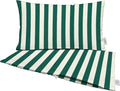 RSH DECOR: Sunbrella Pillow Covers Set of 2 | Covers Only - 26" x 16" | Outdoor Lumbar Pillow Covers Crafted with Sunbrella Performance Fabric | Mason Forest Green