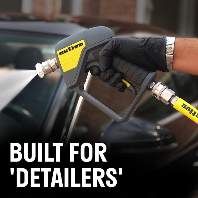 ACTIVE Pressure Washer Gun + Pressure Washer Foam Cannon + 20" Pressure Washer Lance for All types of Pressure Washers