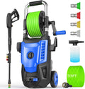 Professional Pressure Cleaner 4800PSI, 4.0GPM Portable Power Cleaner with 4 QC Nozzles and Soap Bottle, Cleaner Machine for Cars/Home/Driveways/Patios/Decks/Fences, Blue