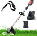 Worth Garden 84V Cordless String Trimmer with Brushless Motor, 14"/16" Cutting Width - Includes 2.5Ah Lithium Battery & Charger - Heavy Duty Electric Weed Wacker for Lawn, Garden, Yard