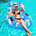 1PCS Inflatable Pool Floats Adult Teens Swimming Chairs Leaves Large Inner Tube Floaty Swimming Pool Floaties Swim Rings Pool Lounger Float for Pool Party & Summer (Heart,1)