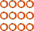 12 Pack String Trimmer Line Compatible with Ego String Trimmer 0.095" 168FT Weed Eater String Pre-Cut Dual Color Fast-Positioning Triangular Twisted Trimmer Line Universal Fit Weed Wacker String