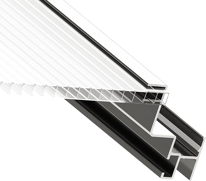 Greenhouse Jasmin 5 Aluminum Frame - 6.3 x 10.4 ft Approx. 6 mm Polycarbonate Panels