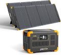 pecron Solar Generator E1000LFP with 2x300W Solar Panels, 1024Wh/1800W LiFePO4 Battery Backup, Portable Power Station Expandable to 4097Wh, Fast Charging Power Station for Emergencies, Camping, RV