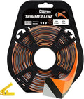 Cluparis 237-Feet Super Heavy Duty Trimmer Line .105-Inch-by-1-Pound Square Pro Trimmer Line Bulk 3-Component Tri-Extrusion Weed Eater String with Super Line Cutter