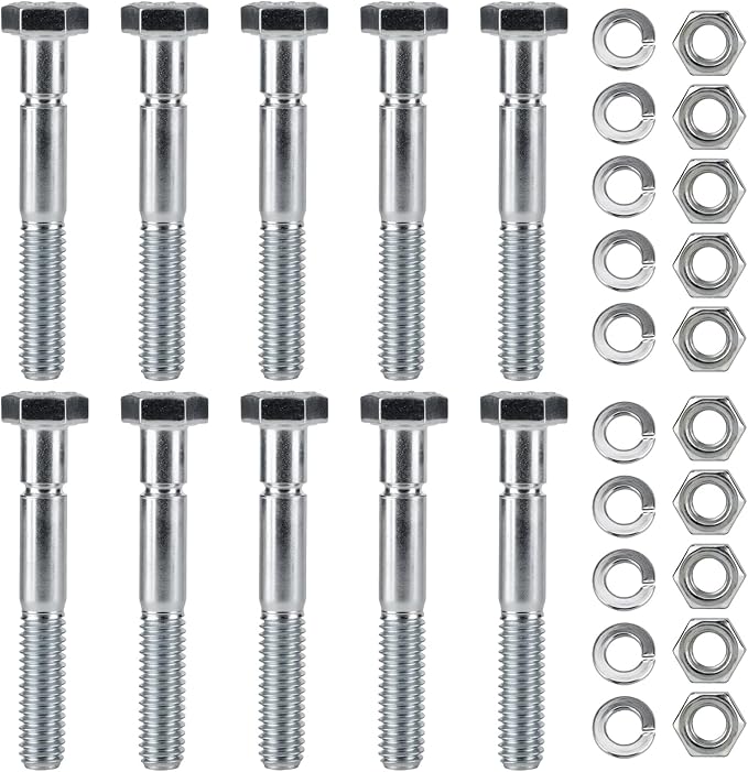 70060-01338 Snowblower Shear Bolts for Kubota Snowblower Grade 8 BX2750 BX2816 BX2822 BX5450 DB2550 G2003 G2538 G2546 T2724 T2740 T2834 Front Snowblower 5/16" x 2-1/4" 10pcs
