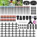 240-Ft Drip Irrigation Kit Automatic Garden Watering Plant System Kit, Greenhouse Irrigation Kit, Patio Sprinkler System for Outdoor Raised Bed Plants with 1/2in,1/4in Hose