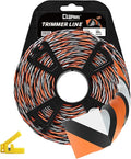 Cluparis 381-Feet Super Heavy Duty Trimmer Line .095-Inch-by-1-Pound Twist Pro Trimmer Line Bulk 3-Component Tri-Extrusion Weed Eater String with Super Line Cutter