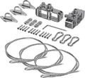 Sun Shade Sail Hardware Kit- 18' Ft (6'x3) Steel Tension Cable with Winch Kit Pad Eyes Snap Hooks Sunshades Installation Kit for Triangle Shade Sails Deck Patio Yard