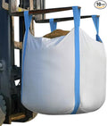 10 Pack FIBC Bulk Bag, 1.5 Ton Bag, 35"L x 35"W x 43"H, 3300lbs SWL, Duffle Top Flat Bottom, Heavy Duty Bulk Bags for Industry Agriculture