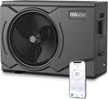MICOE 35000 BTU Inverter Pool Heater for Above Ground and Inground Pool Up to 24ft/12000 Gallons, Electric Swimming Pool Heat Pump with APP-Scheduled Heating and Cooling, 220-240V