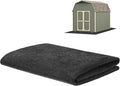 3 mm Thickened Outdoor Storage Shed Mat, 3x4 ft Waterproof Shed Flooring Mat for Patio Furniture Floor Protecting from Wear/Liquid/Dust/Oil, Non-Slip Felt Rubber Rug Pad [Grey]