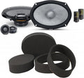 Alpine R2-S69C High-Resolution 2-Way Speaker Set / 6x9 with RKFR69 3-Piece Foam Ring Speaker Enhancement