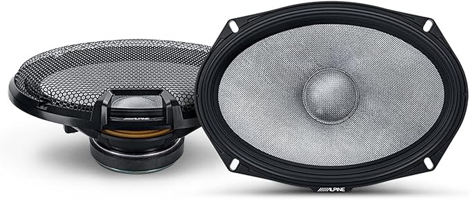 Alpine 6.5" & 6x9 R2 High-Resolution Speaker Bundle - A Pair of Pro-Series R2-S652 2-Way Component Speakers & a Pair of R2-S69C 6x9 Component Speakers