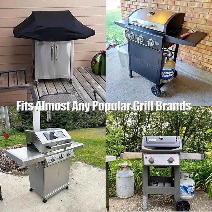 Short BBQ Grill Cover Lightweight Waterproof Outdoor Summer BBQ Gas Grill Covers 60 inches
