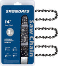 3-Pack 14 Inch Chainsaw Chain, .325" LP Pitch .043" Gauge 59 Drive Links for SP21G Husqvarna 535iXP, Milwaukee Top Handle M18 FUEL(2826-20T), Oregon 80TXL059G and More