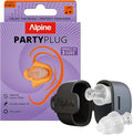 Alpine PartyPlug Concert Ear Plugs with 19dB Noise Reduction - Reusable Hearing Protection for Music Festivals, Raves & Live Events, Clear Sound Quality, Incl. 3 Tip Sizes (S/M/L), Transparent