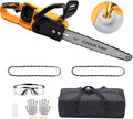 Cordless Chainsaw 16 inch 40V (2 x 20V MAX),Compatible for Dewalt Battery, Auto-Oiler, Brushless Hand-held Chain Saw for Wood Cutting, Battery Tree Saw for Tree Trimming/Pruning(Tool Only)