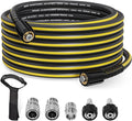 Power Washer Hose 40ft - 1/4" Non Kinking Flexible Pressure Washer Hose,3600psi M22-14mm High Pressure Hose Extension Replacement With Stainless Steel Quick Connect Fittings