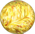 Gazing Ball 10 inch Colorful Glass Gazing Ball for Garden Decor, Indoor Outdoor Glass Gazing Globe Yard Decoration, Yellow
