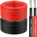8 AWG Solar Cable 20FT Red + 20FT Black Tinned Copper Wire, 8 Gauge Solar Panel Wire for RV, Automotive, Trailer, Marine, Outdoors