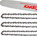 KAKEI 16 Inch Chainsaw Bar& Chain Combo .325" Pitch, .050" Gauge, 66 Drive Links (3 Chains+ 1 Bar)