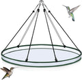 Universal Wild Bird Seed Catcher Hanging Hoop Platform Bird Seed Catcher Tray for Hummingbird Feeders Bee Feeder Outdoor Garden Accessories(2 Pieces,30 Inch)