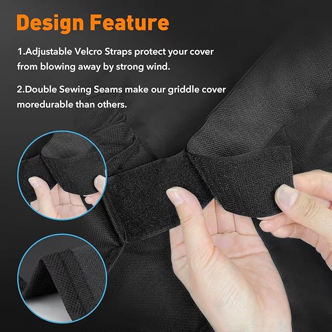 Heavy-Duty 600D Grill Cover Compatible with Pit Boss Memphis Ultimate and Smoke Hollow PS9900 DG1100S 4in1 Combo Grill Cover GC7000 Gas/Charcoal Grill