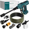 Cordless Pressure Washer for Makita 18V Battery 700 PSI Portable Handheld Power Washer with 6-in-1 Nozzle Foam Cannon for Car Floor Fence Wall Cleaning (Battery Not Included)