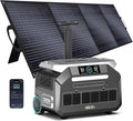 IEE P3200 3200W Solar Generator with 400W Solar Panel, 2048Wh Solar Power Station, 1800W Fast Charging, Smart APP Control Emergency Power Station for Home, Camping, RVs, Outdoor Battery Backup