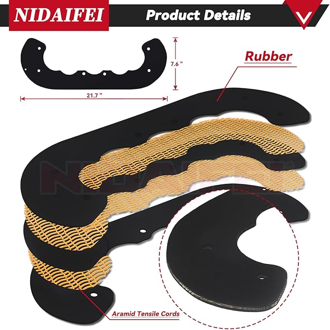 99-9313 Snow Blower Paddles with 55-8760 Scraper Replaces 125-1128 55-9250 55-9251 55-9252 88-0771 73-046 780-180 for Toro 20" 21" CCR2000 CCR2400 CCR2450 CCR3000 CCR3600 CCR3650 Snowthrower