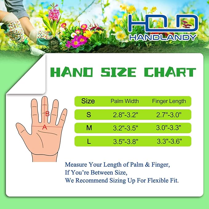 HANDLANDY Long Gardening Gloves for Men & Women, Thorn Proof Rose Pruning Gloves Leather Gauntlets Garden Glove Yard Work Glove (Medium, Brown)