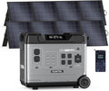 OUKITEL P5000 Pro 3600W Solar Generator with 2x200W Panel, 5120Wh Solar power station with 5 AC Outlets (6000W Peak), 1800W Fast Charging, Emergency Battery Backup for Home, Camping & RVs