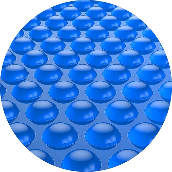 BigXwell Solar Pool Cover, 12Mil Round 15 Foot for Above-Ground and In-Ground Pools, 1200Series (Round 15 FT)