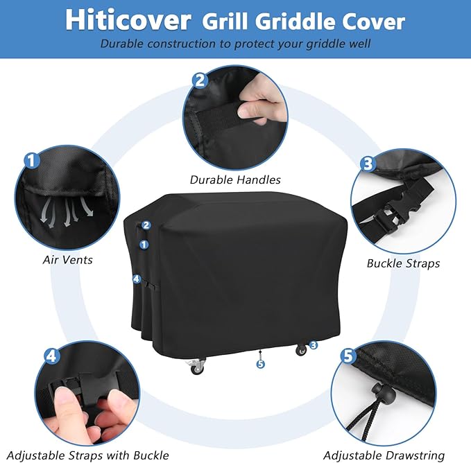 Grill Cover for Blackstone Model 2361 2362 36" Culinary Deluxe Griddle 4 -Burner Grill, Outdoor Waterproof BBQ Griddle Cover - 68 x 28 x 36 Inch